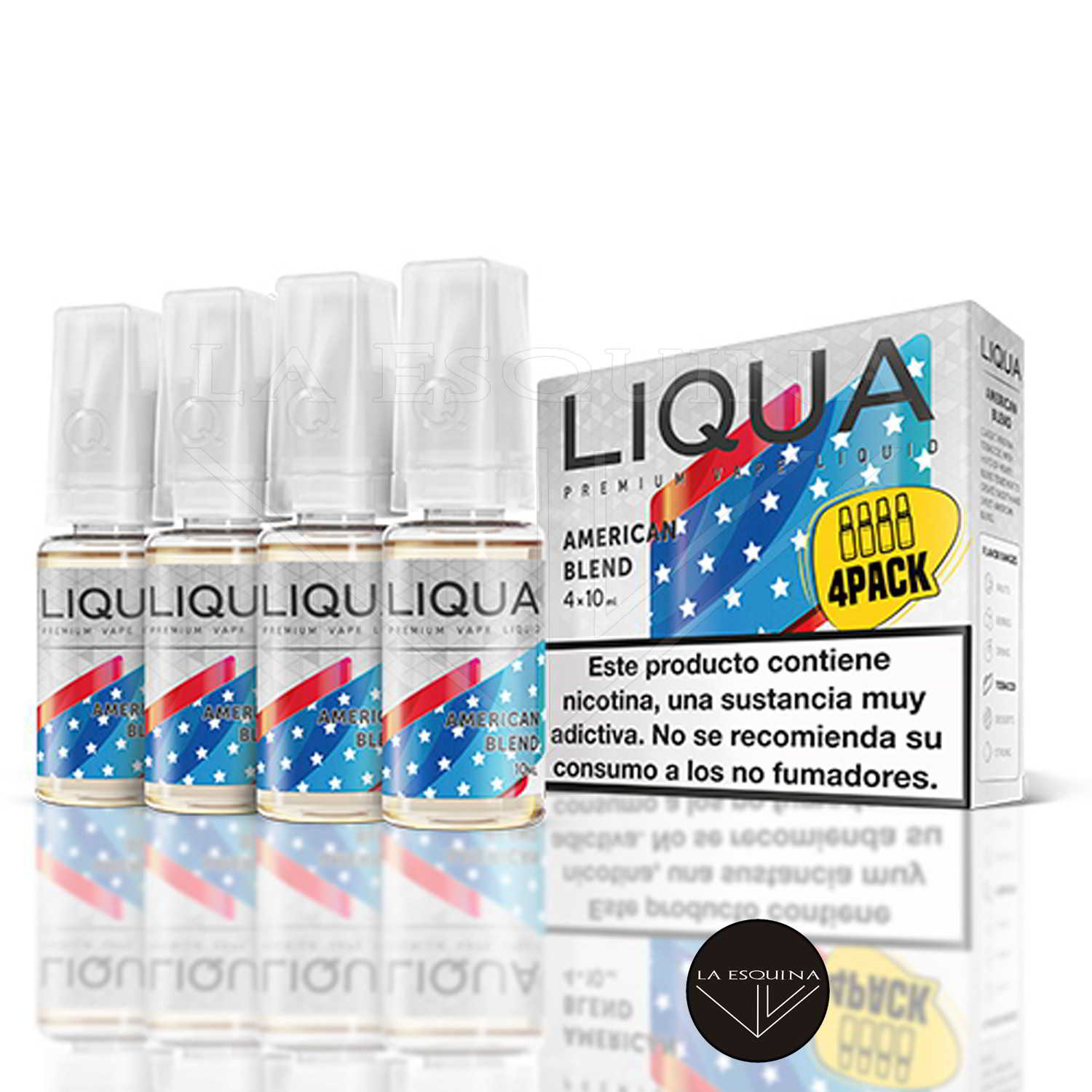 LIQUA American Blend 10 ml Pack de 4