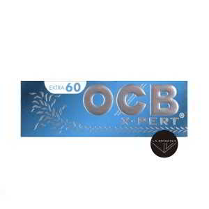 Papel de Liar OCB X-pert Azul Corto de 70 mm. Contiene 60 hojas de papel para fumar