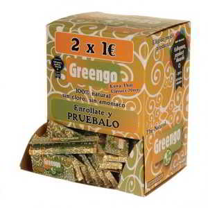 caja de 100 papeles greengo de 78 mm