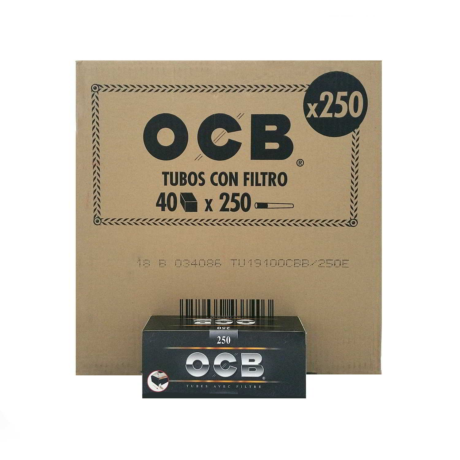Caja de 40 Tubos OCB 250