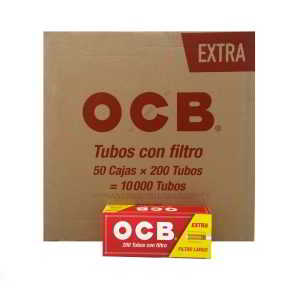 caja de 50 tubos ocb longfilter