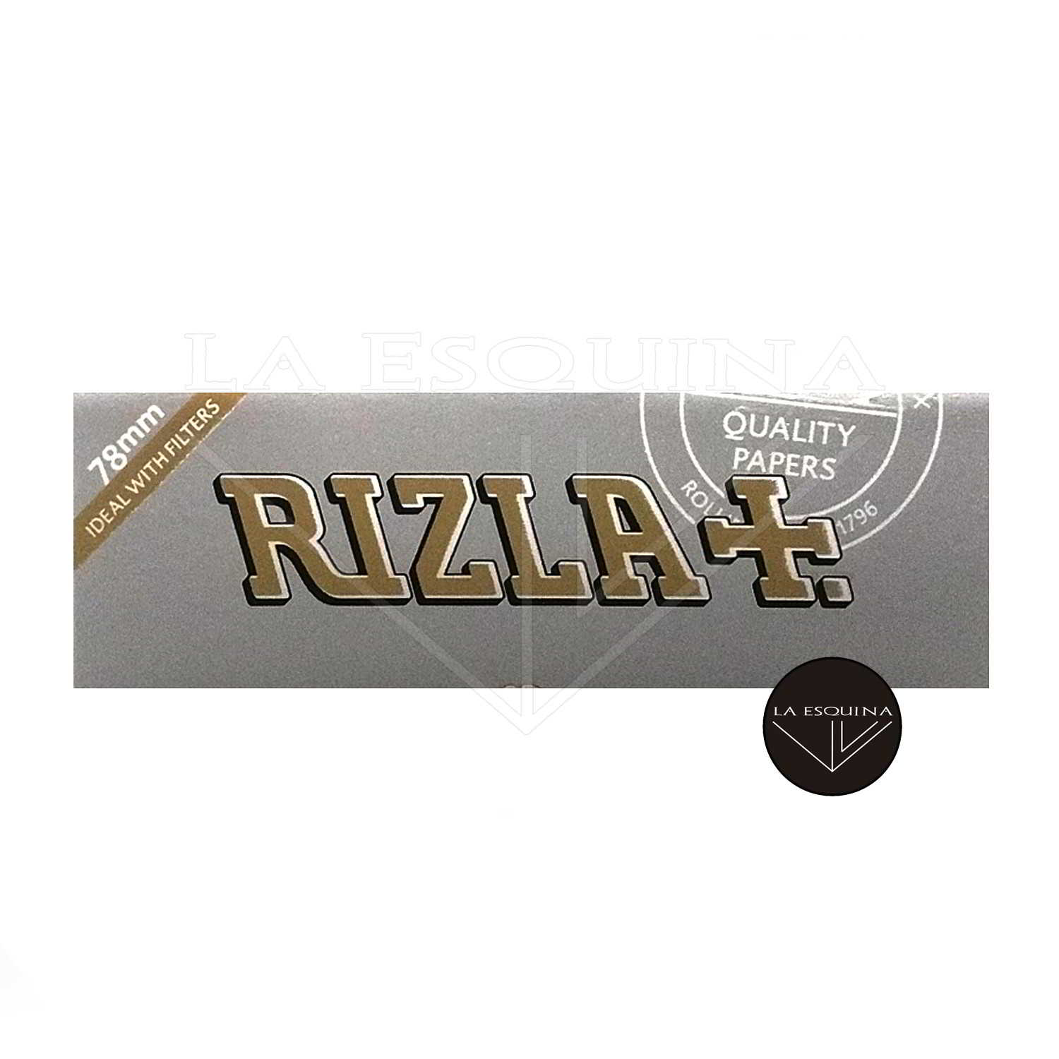 Papel RIZLA Ultrafino Plata 78 mm
