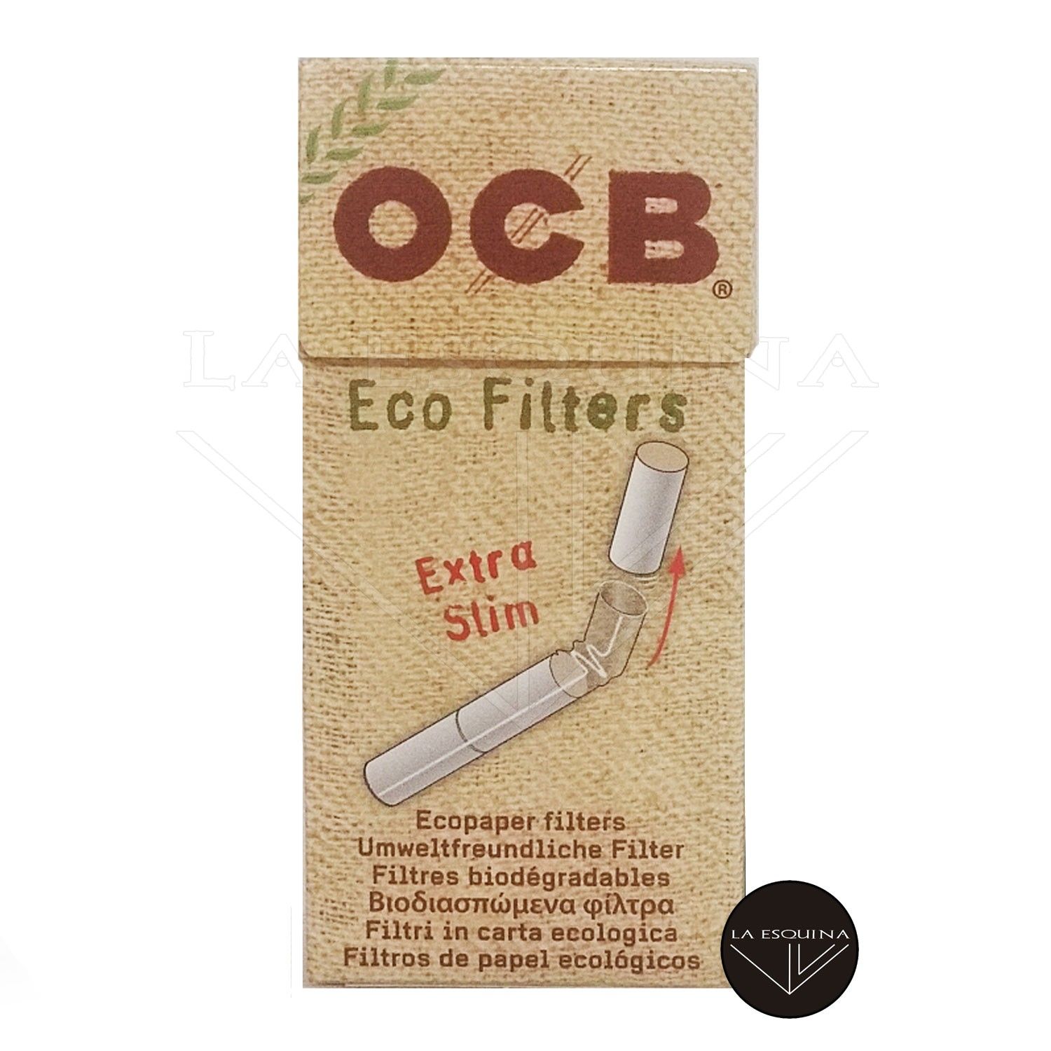 Filtros OCB Poppatips Extra Slim Orgánicos 5.7 mm