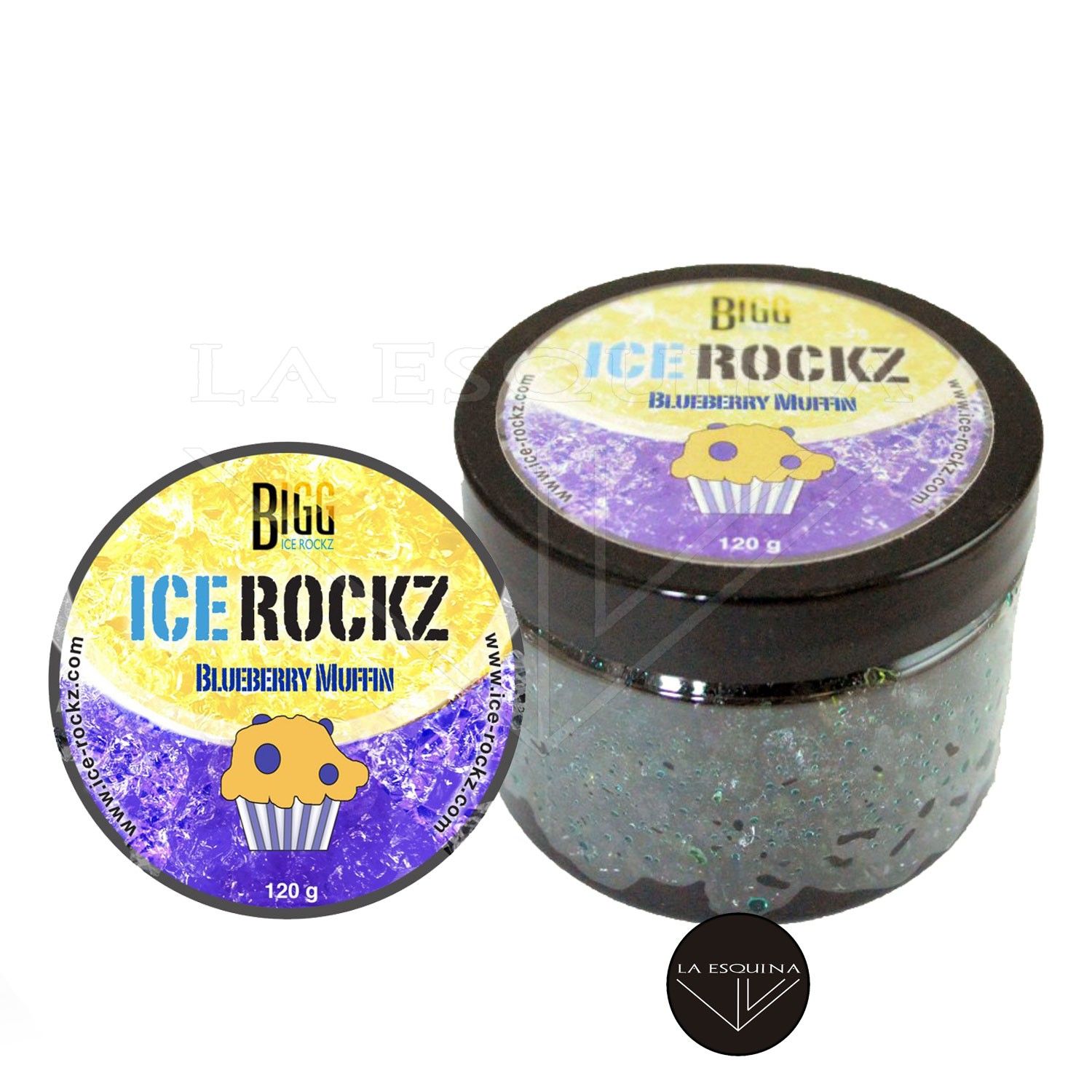 Gel Rock de Cachimba BIGG ICE ROCKZ – 120 g. – Blueberry Muffin