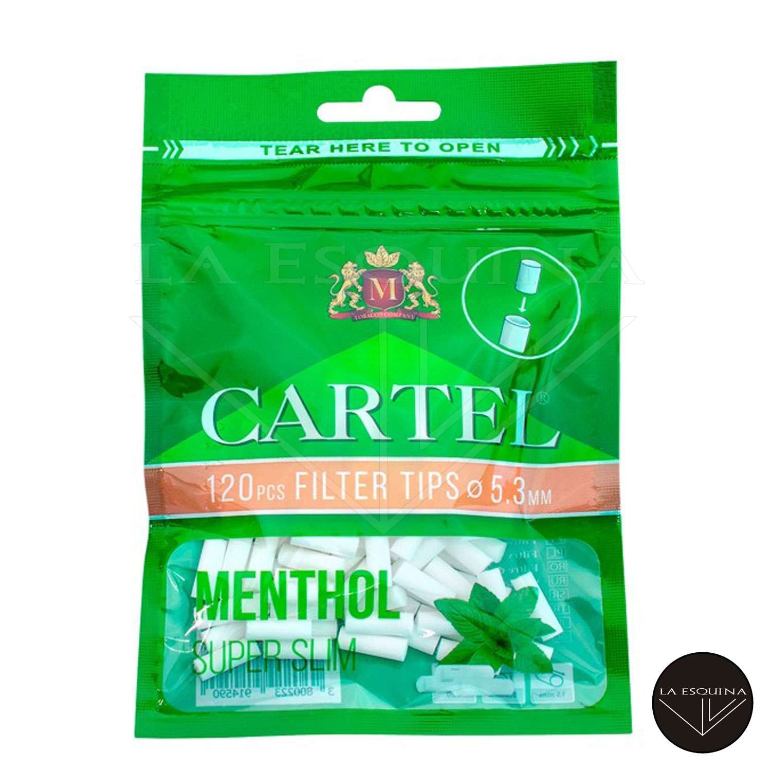 Filtros CARTEL Menthol 5.3mm
