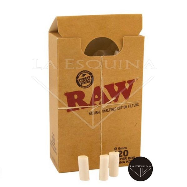 Filtros Raw Slim 6mm Algodon Caja