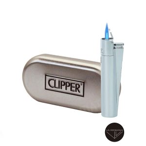 Encendedor Recargable CLIPPER Jet Flame Silver