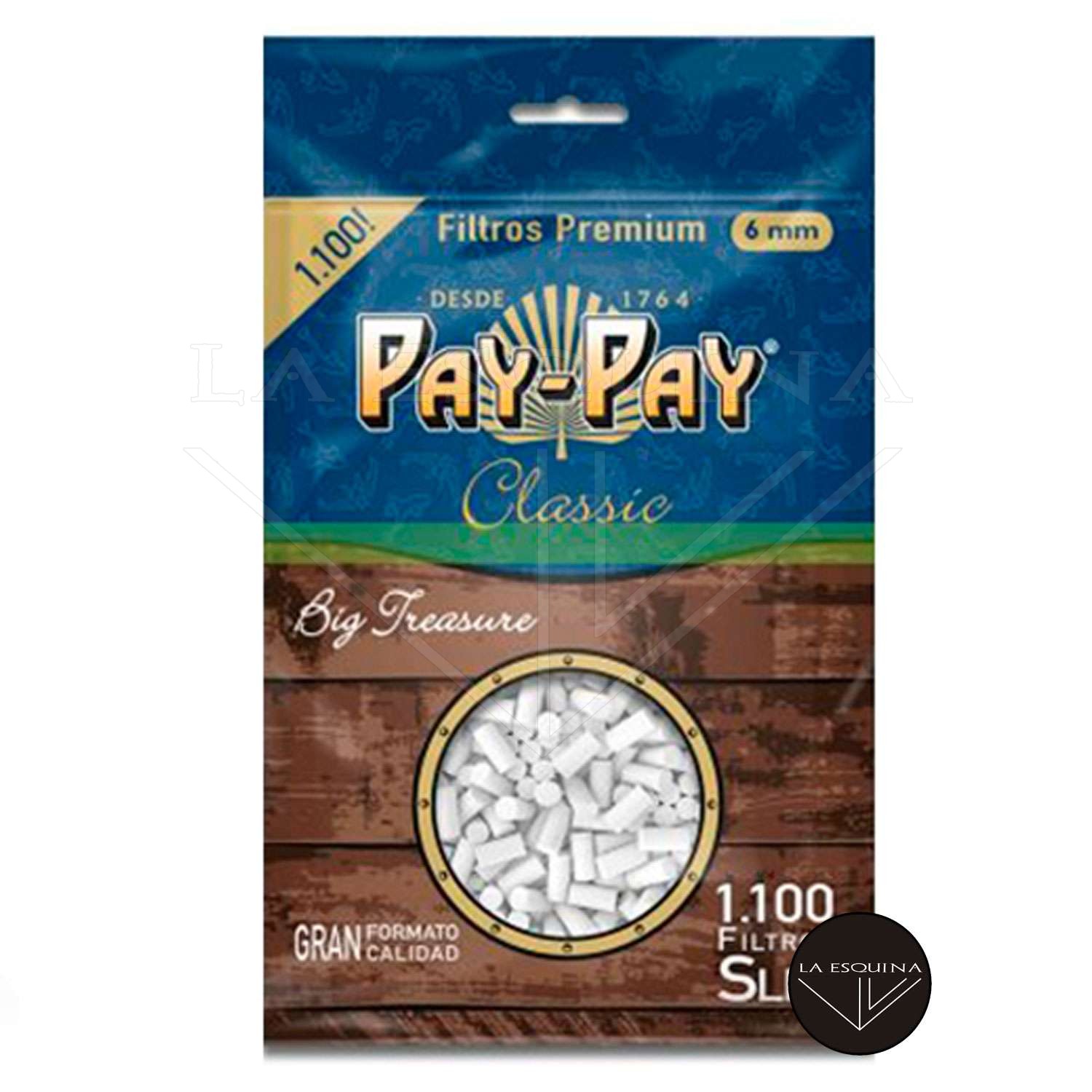 Filtros PAY-PAY Classic Slim 6 mm 1100 unidades
