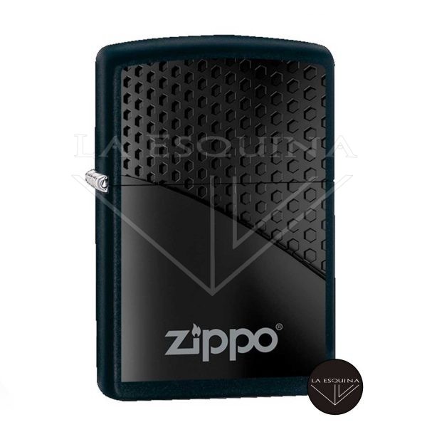 ZIPPO Black Hexagon Design