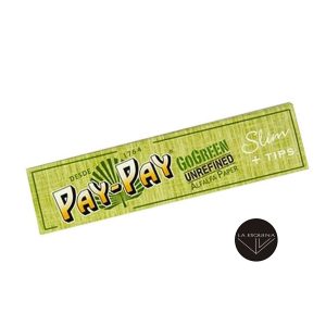 Papel de Liar PAY-PAY Gogreen Unrefined Slim 110mm + Tips