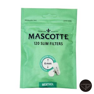 Filtros MASCOTTE Menthol Slim Filters 6 mm