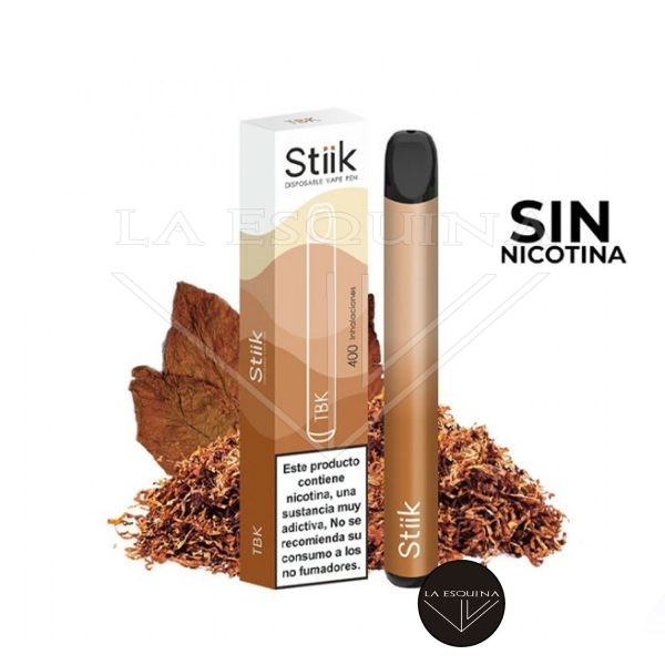 Pod Desechable STIIK TBK Tabaco Sin Nicotina