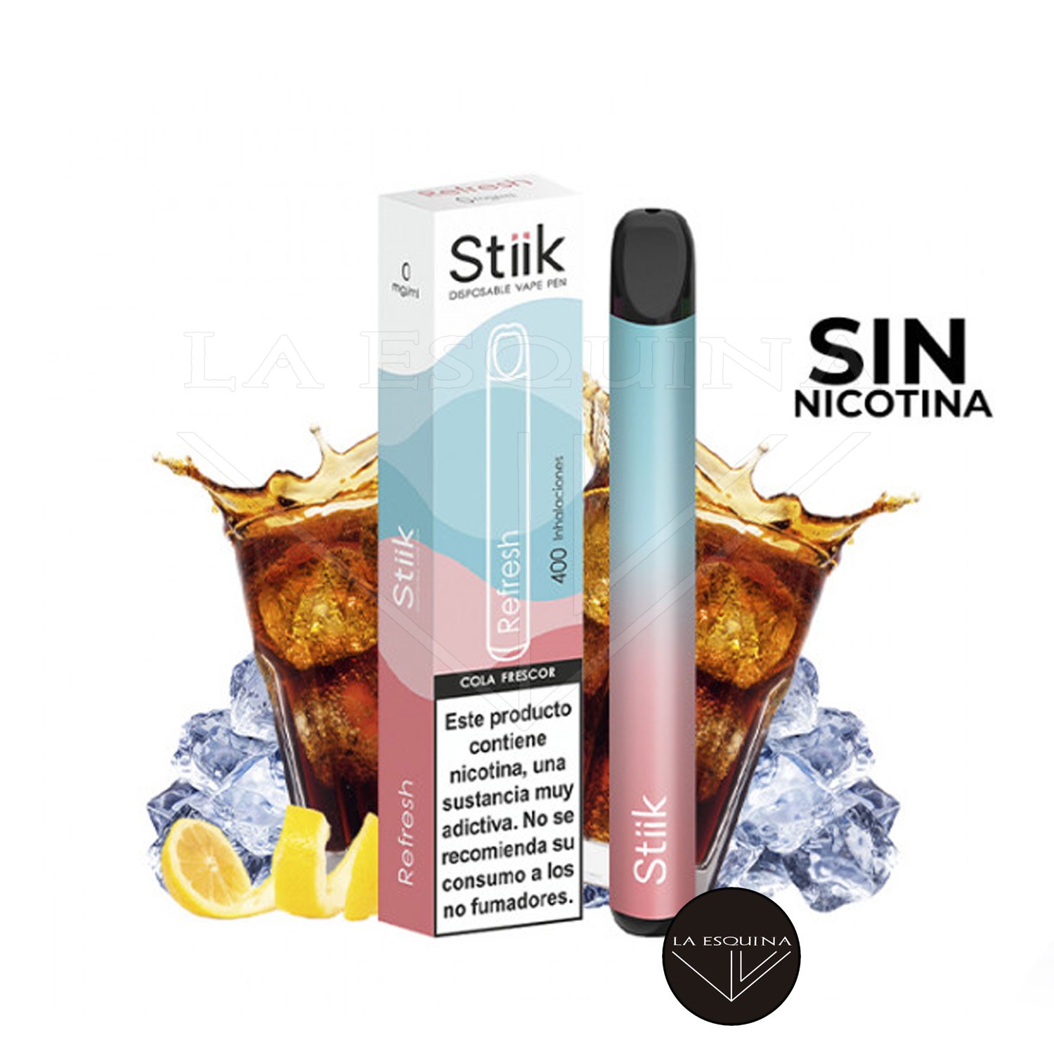 Pod Desechable STIIK Refresh Sin Nicotina