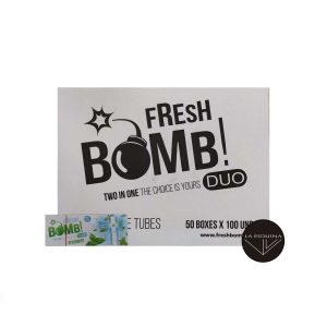 Caja de 50 paquetes de Tubos FRESH BOMB! Click Spearmint 100