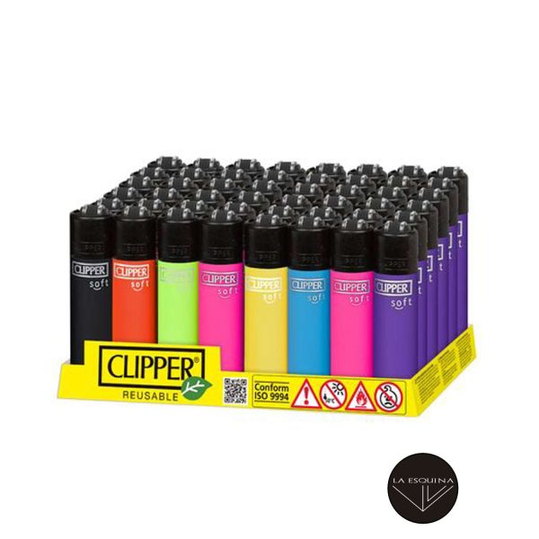 Caja De Encendedor Recargable CLIPPER Soft Color