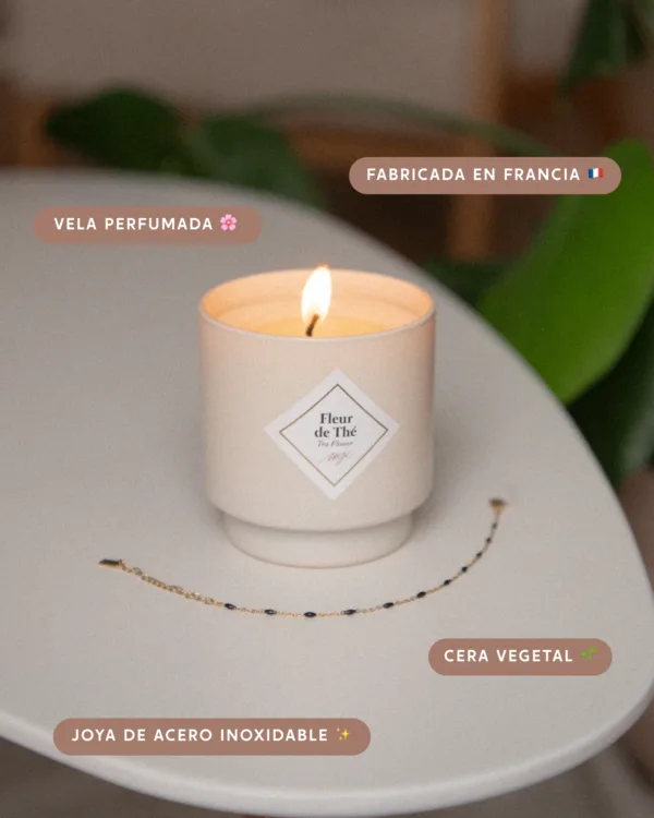 VELA Con Joya a Elegir MY JOLIE CANDLE Fleur de Thé