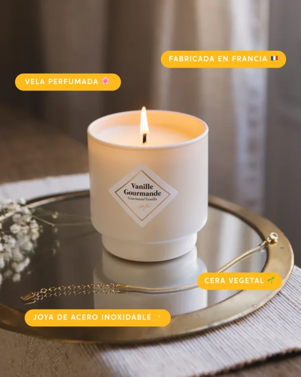 VELA Con Joya a Elegir MY JOLIE CANDLE Vanille Gourmande