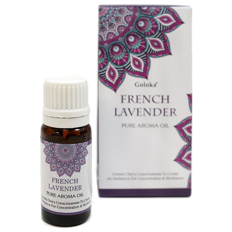 Este aceite aromático puro Goloka de Lavanda francesa es ideal para usar con tu difusor. Al aroma de lavanda se le atribuyen propiedades relajantes y calmantes y es un buen aliado en episodios de ansiedad y para dormir mejor. También tiene propiedades antibacterianas y antimicóticas.