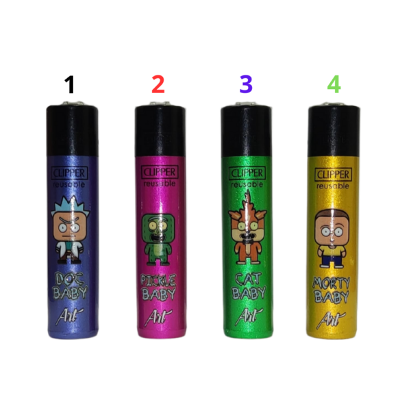Encendedor Recargable CLIPPER Art Morties Baby