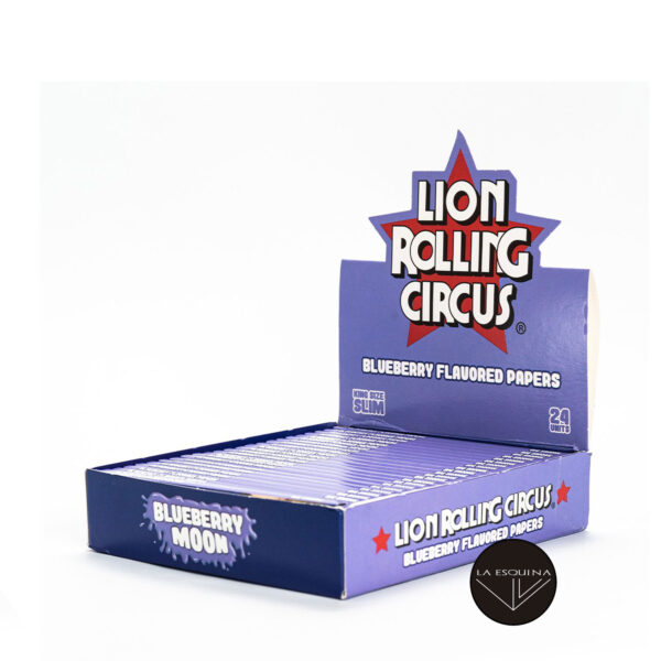 Caja de 24. Papel Lion Rolling Circus Blueberry Moon 110mm