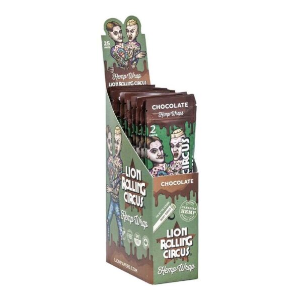 Caja 25. Papel Lion Circus Hemp Wrap Chocolate