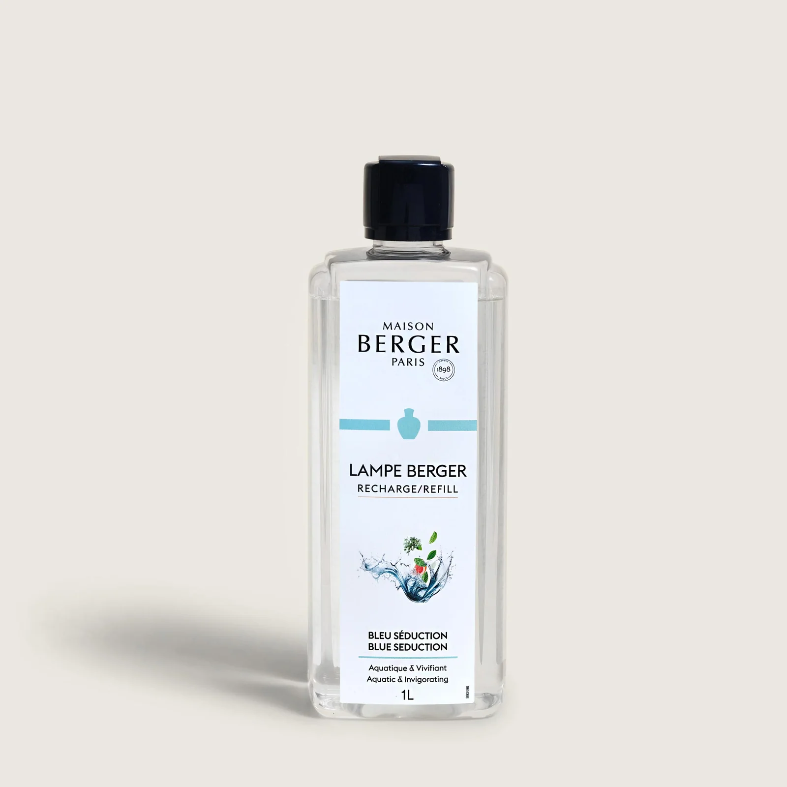 Recharge Pour Lampe Berger Bleu Séduction 500ml - Parfum D'intérieur Longue Durée, Prêt à L'emploi