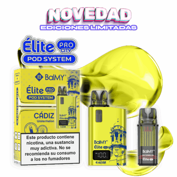 Pod Desechable BALMY Elite Pro City Cadiz Watermelon