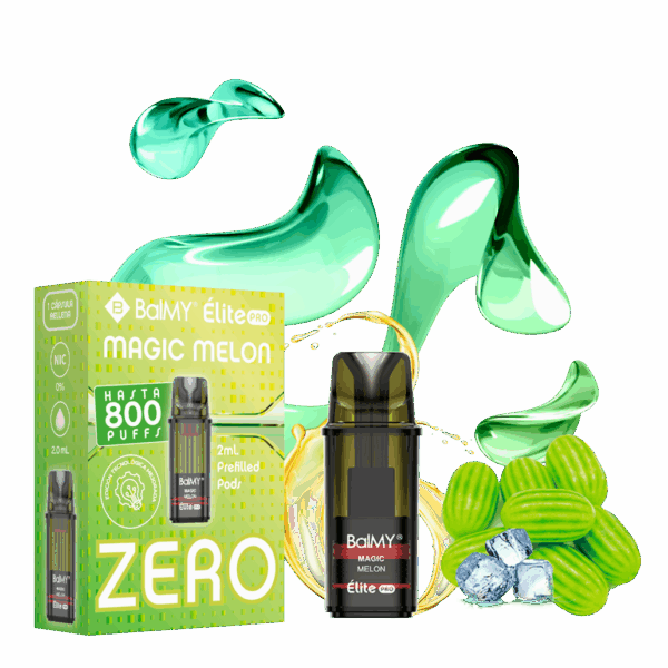 Recarga Para Pod Desechable BALMY Elite Pro Magic Melon Sin nicotina