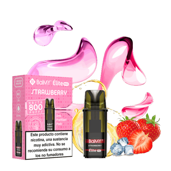 Recarga Para Pod Desechable BALMY Elite Pro Strawberry