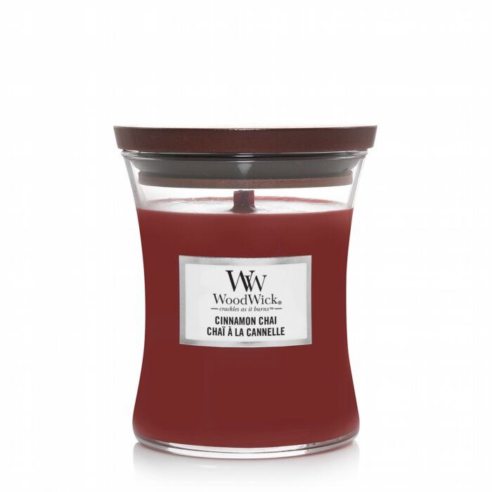 Vela Medium Core Cinnamon Chai WoodWick 275 gr