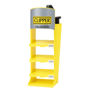 Expositor CLIPPER En Forma de Encendedor de 4 Bandejas