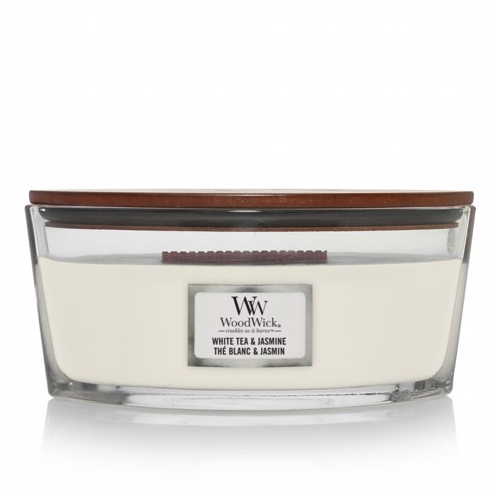 Vela Elipse White Tea & Jasmin WoodWick 453gr