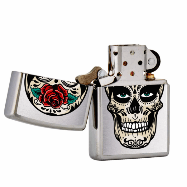 Encendedor Zippo Calavera Mexicana | Diseño “Muerte Mexicana” en Relieve