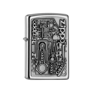Encendedor Zippo Motor Parts Emblem 3D | Relieve Mecánico de Motor