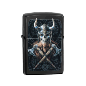 Encendedor Zippo Anne Stokes | Diseño Vikingo Calavera con Hachas Cruzadas
