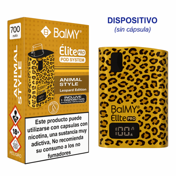 Pod Desechable BALMY Elite Pro Animal Style Leopard Edition | Dispositivo Sin Cápsula