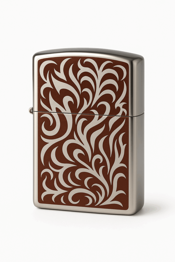 Encendedor Zippo Armor Águila Serie Japonesa | Edición Especial 2008 | Grabado Láser Doble Cara