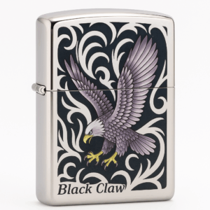 Encendedor Zippo Armor Águila Serie Japonesa | Edición Especial 2008 | Grabado Láser Doble Cara
