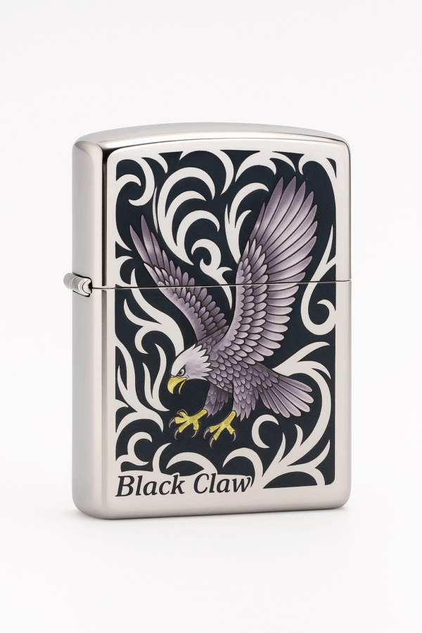 Encendedor Zippo Armor Águila Serie Japonesa | Edición Especial 2008 | Grabado Láser Doble Cara