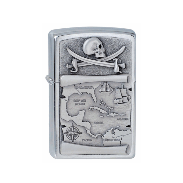 Encendedor Zippo Mapa del Tesoro Pirata
