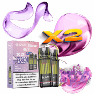 Pack de 2 Recargas Para Pod Desechable BALMY Elite Pro Kiss