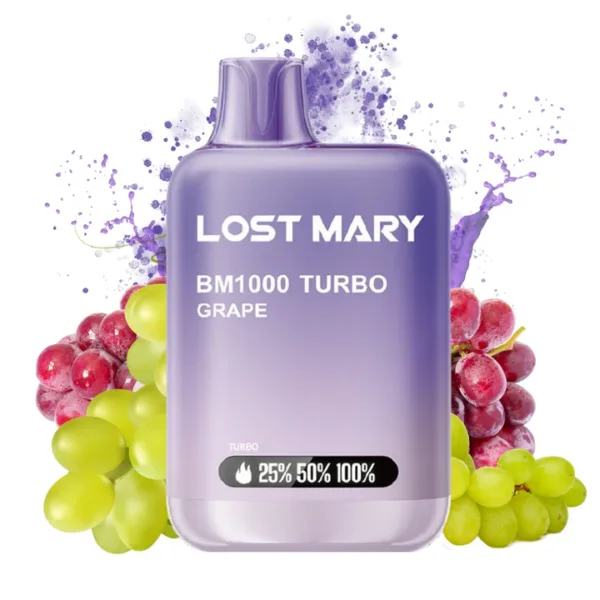 Pod Desechable Lost Mary BM1000 Turbo Grape 20mg