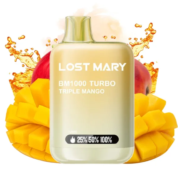 Pod Desechable Lost Mary BM1000 Turbo Triple Mango 20mg
