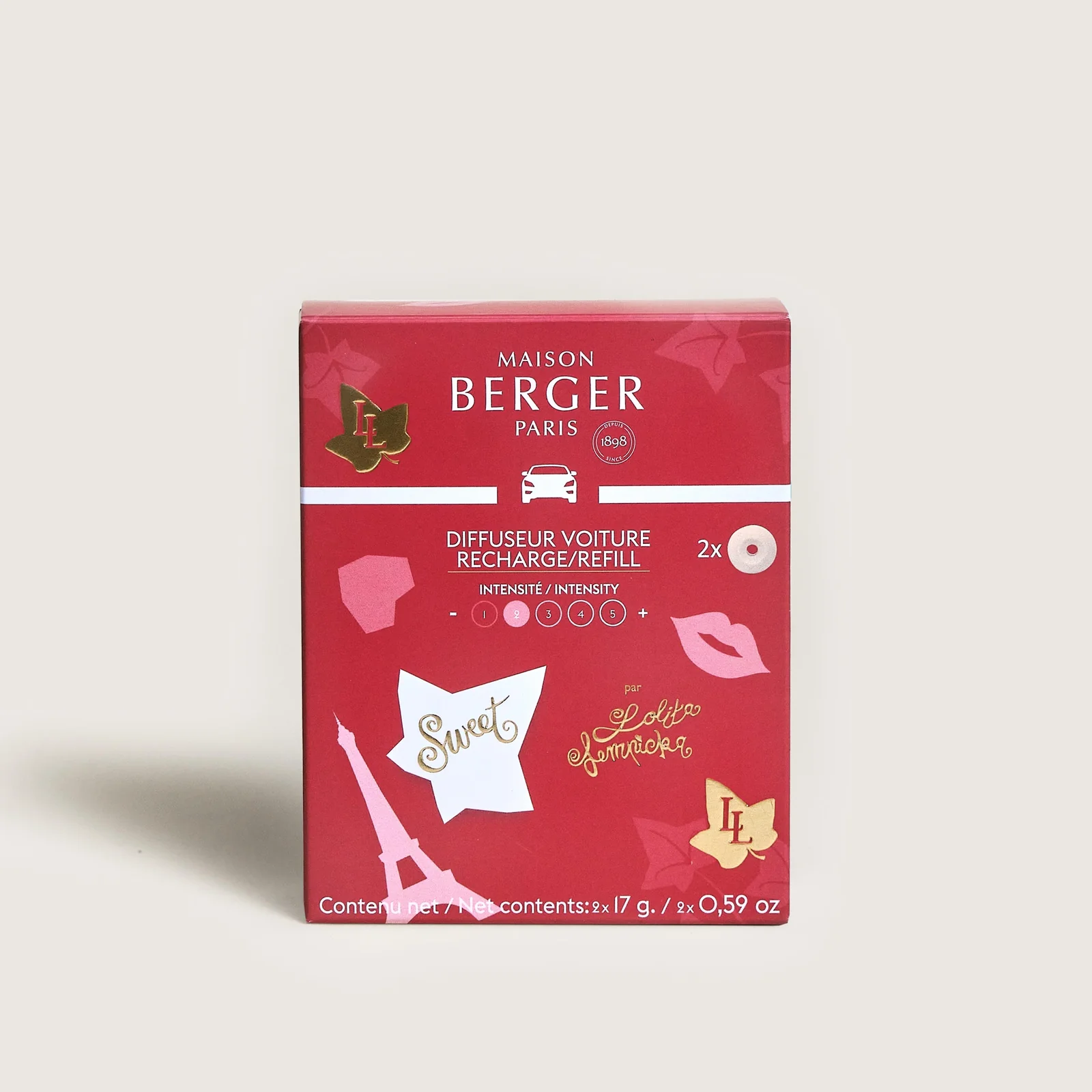 Estuche Difusor de Coche LAMPE BERGER Lolita Lempicka Sweet