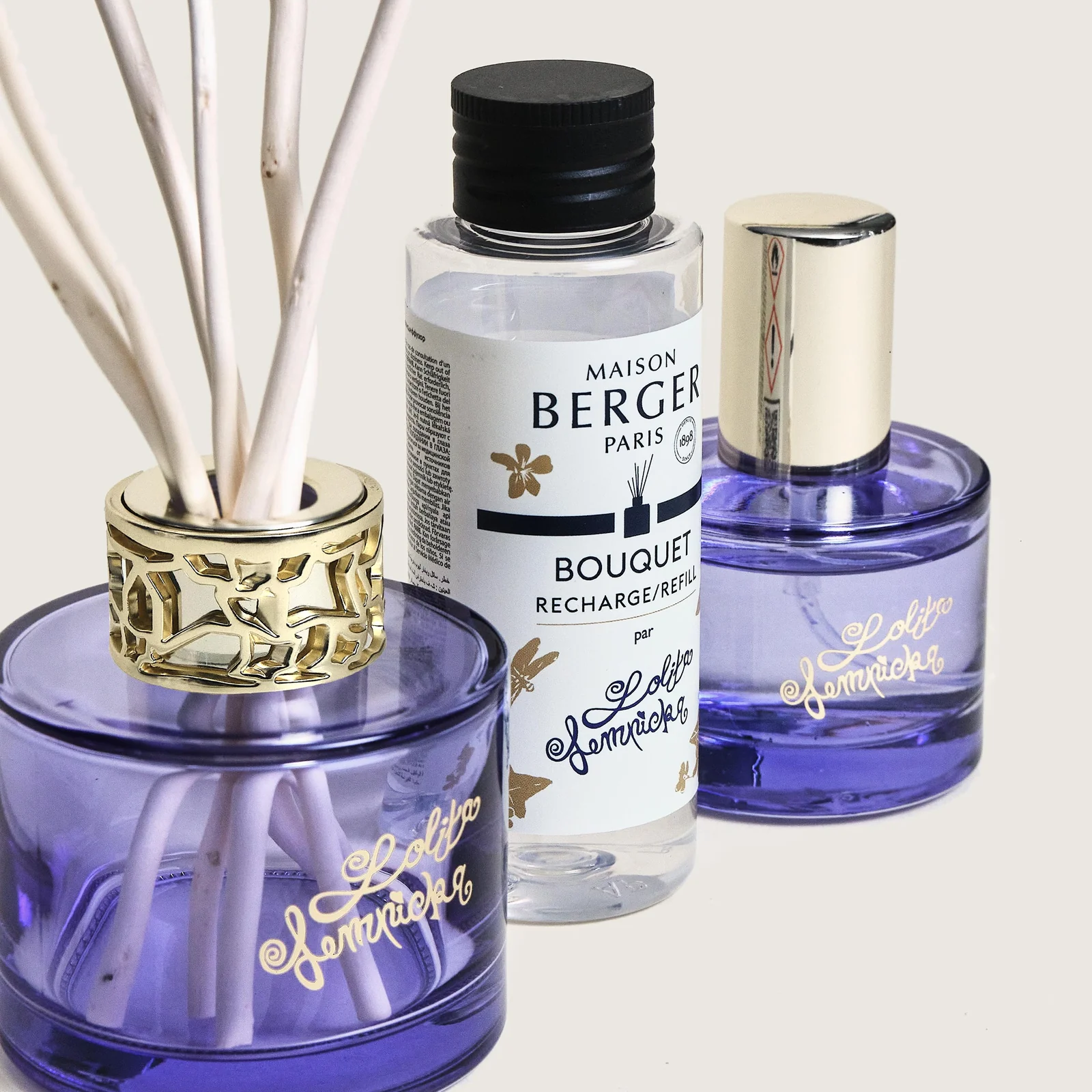 Duo Mini Mikado + Spray Maison Berger Lolita Lempicka Parme