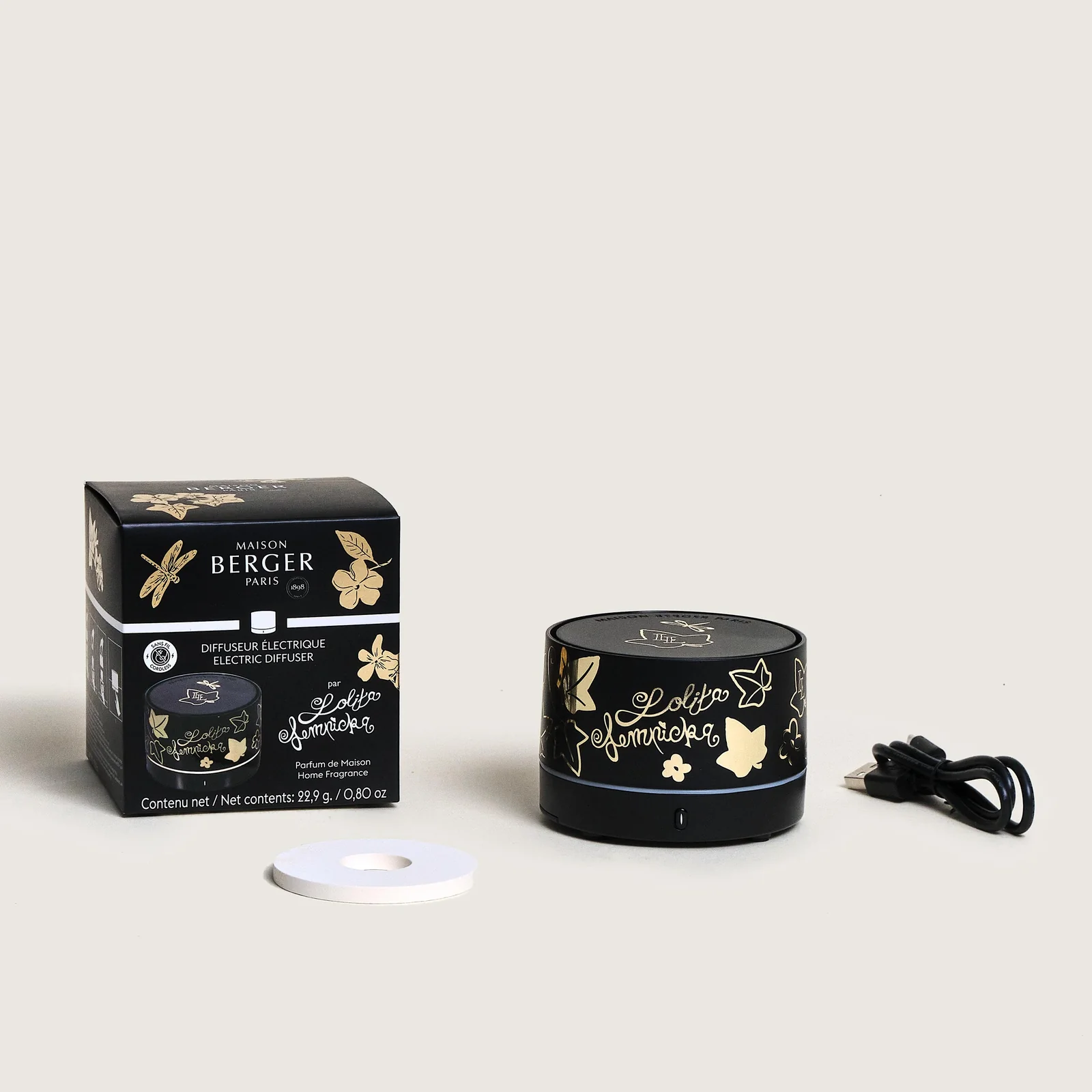 Mini Difusor Eléctrico Maison BERGER Nomad Lolita Lempicka Black Edition