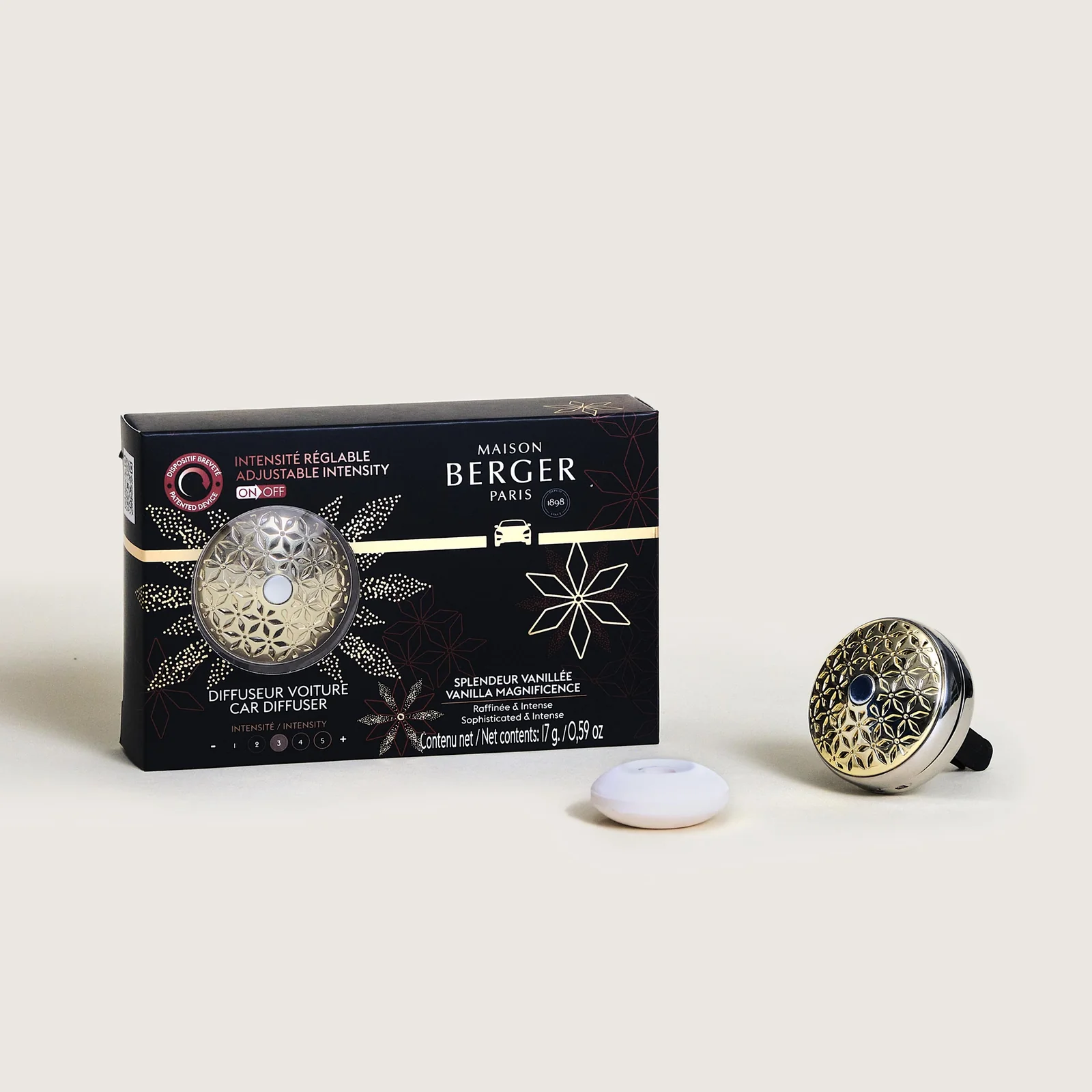 Difusor de Coche Maison BERGER con Pinza Modulable Pomelis