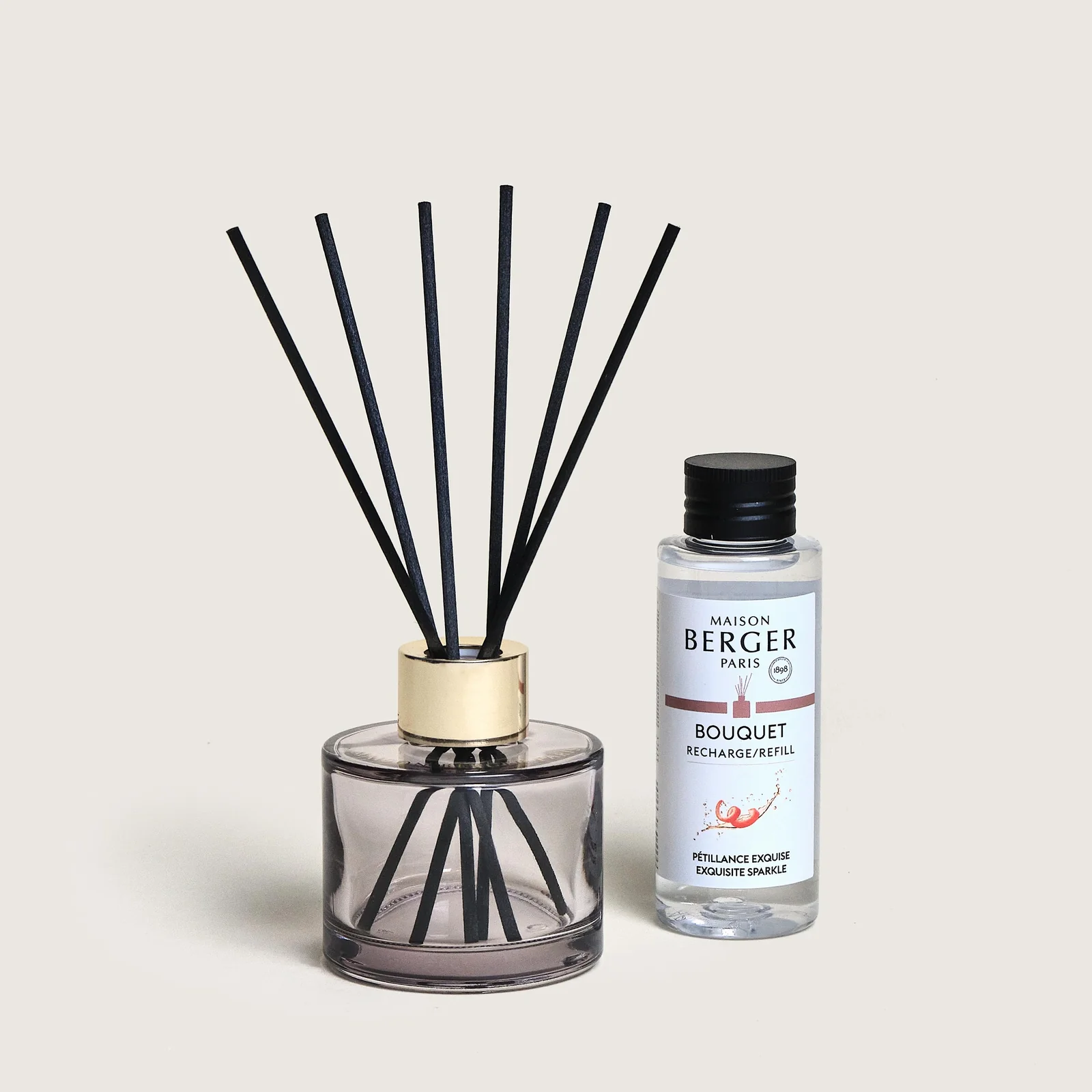 Duo Mini Mikado + Spray Maison Berger Rosalie Pétillance Exquise