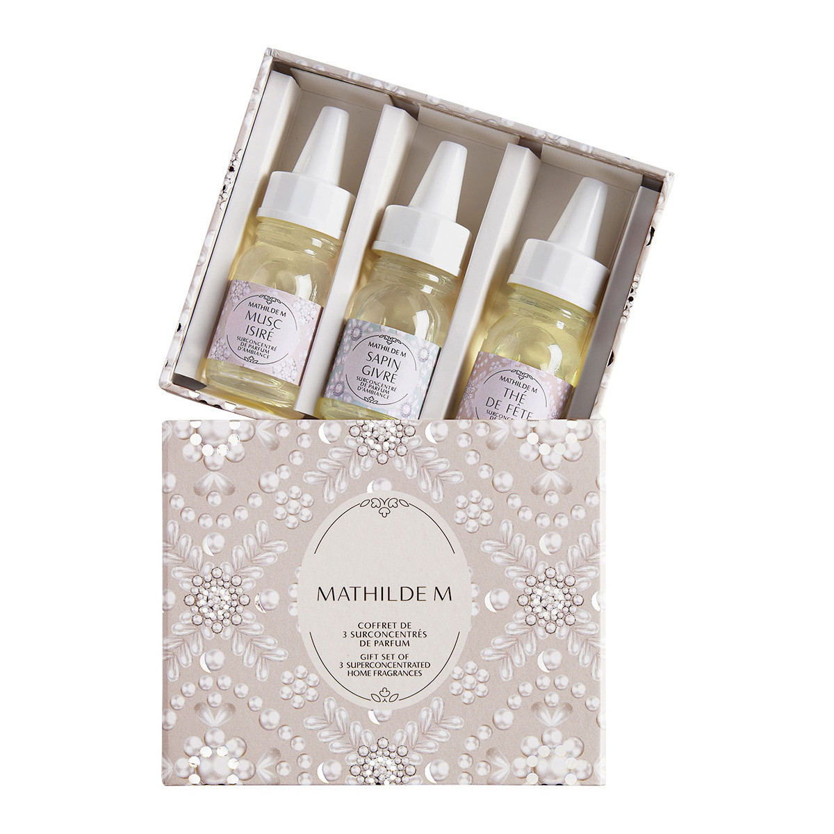 Pack de 3 Recargas Difusor Mathilde Fête Nacrée 10 ml