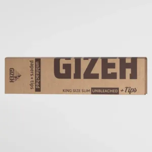 Papel GIZEH Unbleached Natural 110mm + Tips